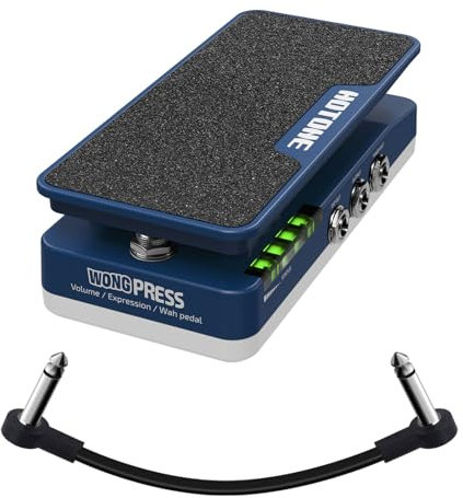 HOTONE Cory Wong Signature Press Pedal 4 in 1 Umschaltbares Wah & Active Volume & Passive Expression Effektpedal mit sichtbaren Pedalstellungsanzeigen