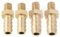 LT Easiyl Lot de 4 raccords métriques en laiton M5 x 0,8-5 mm et M5 x 0,8-6 mm pour tuyau d'étang, adaptateur de tuyau de piscine, raccord fileté mâle doré