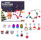 24-tägiger Adventskalender, Überraschungsblindheit für den Weihnachts-Countdown, festlich, täglich, ideal für Familie, Freunde, Kinder UnH250 (Dark Blue, 20X17X3.5CM)