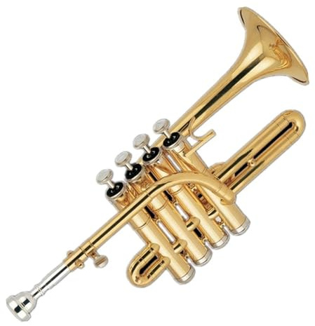 Standard Trompeten Set Kupfernickel In Beliebter Qualität Mit Vernickeltem Kolben Goldlack-Piccolo-Trompete