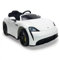 INJUSA - Voiture Électrique Porsche Taycan pour Enfants de 2 à 4 Ans | avec Batterie 12V | Lumières | Sons | Mp3 | Marche Arrière | Radiocommande | Ouverture des Portes | 6 km/h | Blanc (7205)