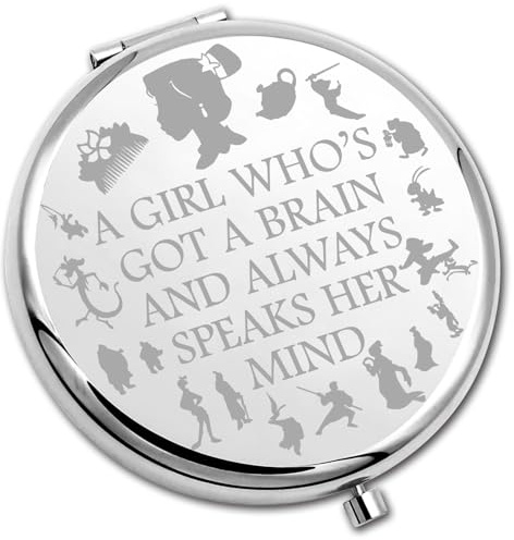 PLITI Mulan Movie Inspired Gift A Gi-rl Who's Got A Brain And Always Speaks Her Mind Mulan Princess Taschenspiegel für Fans (Speaks Her Mind CMU)