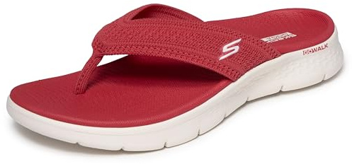 Skechers Damen Go Walk Flex Sandal Holly, Red, 41 EU