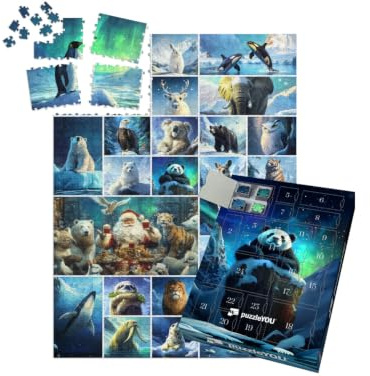 puzzleYOU: Puzzle-Adventskalender | „Die Tiere auf dem Weg zum Nordpol“