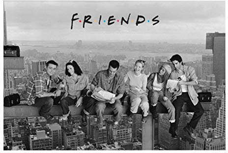 Friends Grattacielo Poster (Taglia unica) (Grigio)