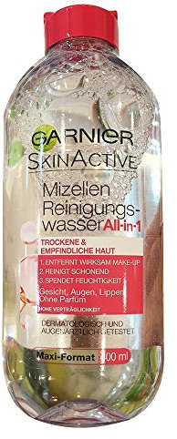 Garnier - Eau micellaire de nettoyage - Peaux sensibles sèches - 400 ml