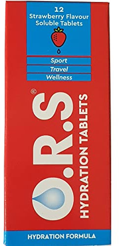 O.R.S ORS Hydration Tabs Strawberry 12 tablet X 3 (Pack of 3)