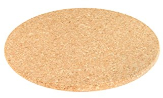 Cleverbrand Topfuntersetzer aus Kork, hitzebeständig, ca. 15 cm Durchmesser, 10 mm stark, rund, Naturkork Untersetzer für Töpfe und Pfannen – Made in Portugal