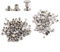 Lot de 100 vis de reliure Chicago pour cuir, ceinture, portefeuille, album photo, 5 x 6 mm