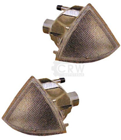 Lot de clignotants avant pour AX 87-96 blanc avec socle