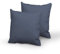 Pizuna Luxuriöser Soft-Satin 2er Pack Kissenbezug 80x80 cm Dunkelblau, 400 Fadenzahl Baumwolle Quadratisch Kissenbezüge, 100% Langstapel Baumwolle Kissenbezug (Dunkelblau 80x80 cm)