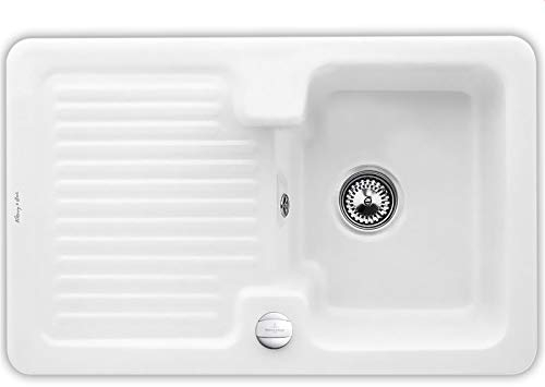 Villeroy & Boch Condor 45 Stone White - 6745 02 RW Keramikspüle Exzenterbetätigung