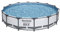Bestway Steel Pro Max Round Frame Swimming Pool with Filter Pump, Grey, 14ft