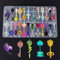 iSuperb Epoxidharz Formen,Schmuck Silikonform Gießform Resin Form Key Resin Molds für Dekoration Crafting, Harz Epoxy, Schmuck Formen Machen (1 set)