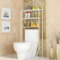 JOSHE Meuble de Rangement au-Dessus des Toilettes, Meuble WC Rangement, 65 * 34 * 178cm, en Acier, Charge maximale 30KG