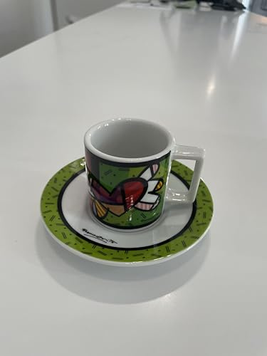 Tazza con Piatto Britto Cuore Ceramică