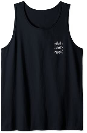 Inhale Exhale Repeat Yoga Spruch Mandala Namaste T-Shirt Tank Top