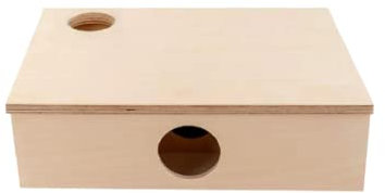 Generiq Mehrkammer mit STILTS Hamsterhaus Labyrinth 6-Zimmer-Verstecke & Tunnel (32 x 20 x 10 mit 20 cm Stelzen)
