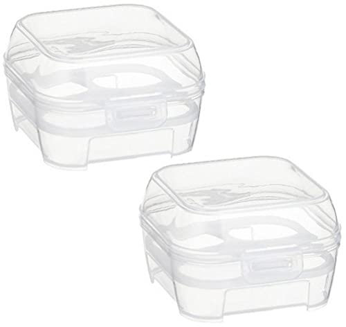 Makeup Sponge Container 2pcs Sponge Blender Storage Case Beauty Travel Holder Dry Rack Powder Puff Stand Organizer for Women