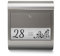 banjado® Briefkasten personalisiert mit graviertem Namensschild in Silber/Briefkasten Edelstahl 38x43x12cm / Briefkasten mit Hausnummer, Namen & Motiv WT Blaues Ornament/Briefkasten mit Zeitungsfach