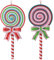 Set Weihnachtsbaumanhänger Christbaumanhänger Lebkuchen-Ornamente Zuckerstangen Weihnachtsbäckerei Weihnachtsbaum-Dekoration zum Aufhängen (2 Stück Zuckerstangen-Lollies)