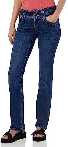 Pepe Jeans Gen-Jeans für Damen, Blau (Denim-xv2), 28W x 34L
