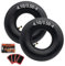 Swagnaz Lot de 2 chambres à air 4.10 de 8,9 à 10,2 cm pour scooter électrique à trois roues et quatre roues 4,10/3,50-4, VTT, brouette, tondeuse à gazon, remorque, valve de pliage de rechange robuste