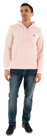 Lacoste Sh9626 Maglia di Tuta, Rosa, L Uomo