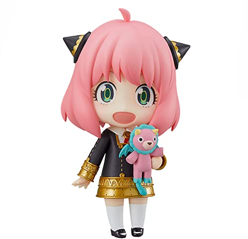 Puruuige Anya Forger Figur Modell Anime Q Version Clayman Anya Forger Actionfigur Wechselbares Gesicht Chimera Charakter Statue Spielzeug Desktop Dekoration Geburtstagsgeschenke