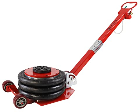 UISEBRT 3T Pneumatischer Wagenheber Luftheber Aufblasbarer Druckluftwagenheber Luftkissen Luftkissenheber Einstellbar Griff Luftheber für KFZ Rangierwagenheber, 6600 Pfund