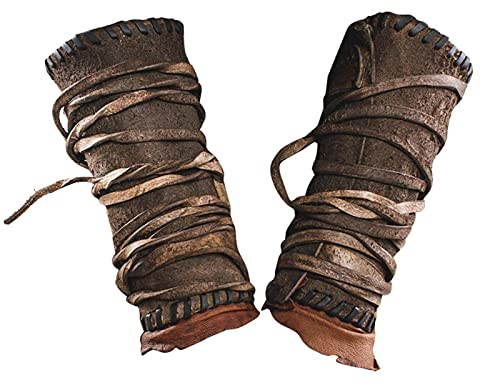 Pomrone Wikinger-Armschienen, Mittelalterliche Armschienen Aus Leder, Retro Armschützer, Handgefertigte Leder-Armschützer, Mittelalterliches Gauntlet-Armband, Vintage Armschienen Für Männer