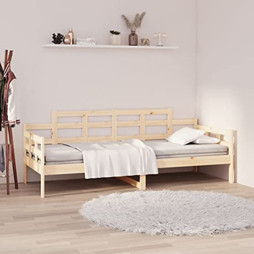 Tidyard Tagesbett Gästebett Schlafsofa Holzbett Bettsofa Sofabett Massivholz Kiefer 80x200 cm