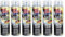6x Klarlack glänzend, Sprühlack, Decklack, Autolack, Fast Finish 500ml, für Felgen und Karosserie, kratz-, stoß- und schlagfest, Lackierung