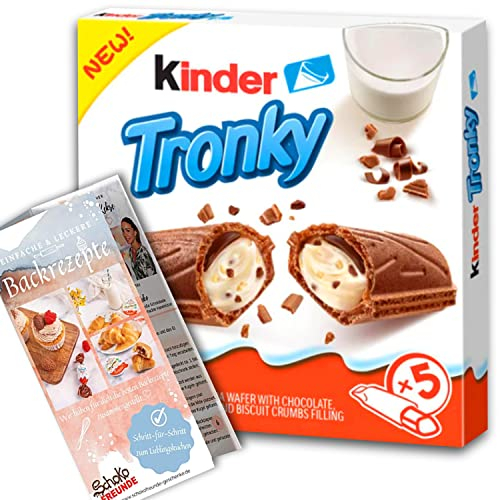 Kinder Tronky 90g - Ferrero Kinderschokolade Geschenk Crispy – Schokoladen Geschenkidee für Frauen Männer Kinder - Special Schoko Creamy Edition