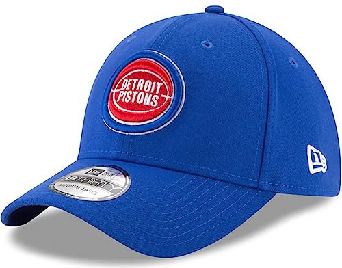New Era NBA Team Classic 39Thirty Stretch Flex Fit Hat Cap, Detroit Kolben, S-M