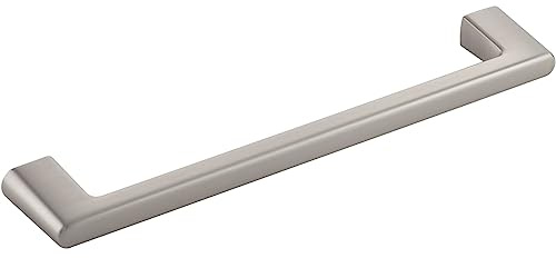 FURNIPART Griff Diner LA 160mm - eleganter Möbelgriff Breite 180mm, Zinkdruckguss Edelstahl Effekt