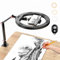 10 Ring Light with Stand and Phone Holder, APEXEL USB Ring Light for Desk with Remote Control, Overhead Camera Mount with Adjustable Arm and C-Clamp for Photography/Makeup/Live Stream Video/YouTube