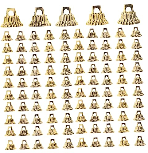 Toyvian 1 Satz Zierkappen Weihnachtskugel-diy-materialien Ornament-aufhängerkappen Hängende Ballkappen Weihnachtsverzierung Übersteigt Kappen Weihnachtskugelkappen Charme Schmuck Plastik