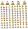 Toyvian 1 Satz Zierkappen Weihnachtskugel-diy-materialien Ornament-aufhängerkappen Hängende Ballkappen Weihnachtsverzierung Übersteigt Kappen Weihnachtskugelkappen Charme Schmuck Plastik