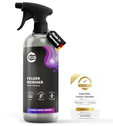 intelligent fluids Premium Felgenreiniger Spray - Effektiver Felgen Reiniger für Auto und Motorrad - Auto Felgenreiniger für starke Verschmutzungen an Stahl- und lackierten Alufelgen (500ml)