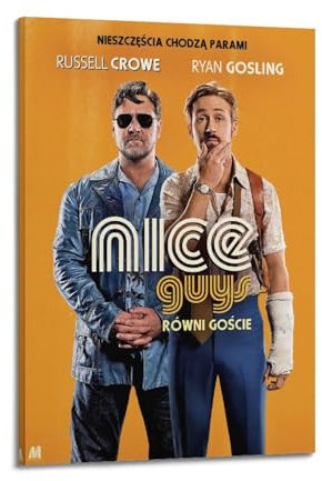 Filmposter The Nice Guys, Raumdekoration, Poster für Schlafzimmer, Wohnzimmer, Wände, 30 x 45 cm, Rahmenstil