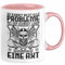 Wikinger Tasse Geschenk Nicht alle Probleme Schwert Lösen Axt Mittelalter Kaffee-Tasse (Rosa)