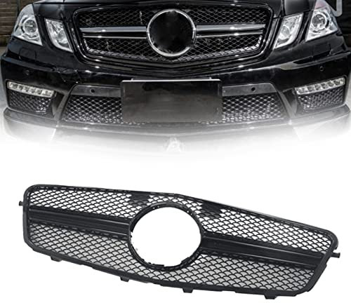 VIDOJI Auto Frontstoßstange Grill Racing Grill Für Benz W212 E250 E550 E350 2010 2011 2012 2013 (Color : Schwarz), XFOZBH9