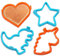 Kamehame Silicone Pancake Mould 4 Pcs Egg Rings for Frying Pan Nonstick Pancake Shaper for Heart, Star, Unicorn, Dinosaur Shape Pancakes Moulds