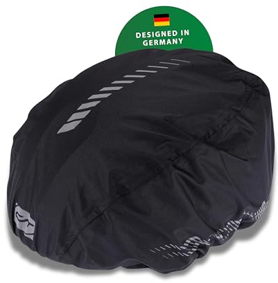 CONTEC Regenschutzhaube für Helme Safe R Head, 32 x 25 mm, aus Polyster, Wasserfest, mit Reflexstreifen, inkl. Kordelverschluss, 1 Stück