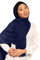 Hamishkane® Namaz Hijab-Schal aus Baumwolle für muslimische Frauen, hochwertiges Kopftuch für Mädchen, Hijab mit weicher Baumwolle, leichter Schal für muslimische Frauen, navy, Einheitsgröße