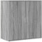 vidaXL Sideboard, Kommode mit Stauraum, Beistellschrank für Wohnzimmer Küche Flur, Anrichte Schrank Highboard, Modern, Grau Sonoma-Eiche Holzwerkstoff