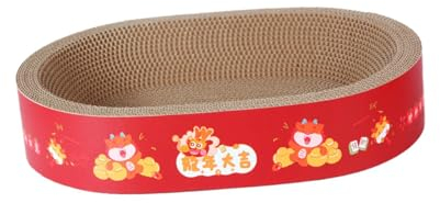 AWHAO Katzenkratzbrett aus Karton, Couch, 2-in-1, Möbelschutz, Kratzbrett, Schlafplatz, l