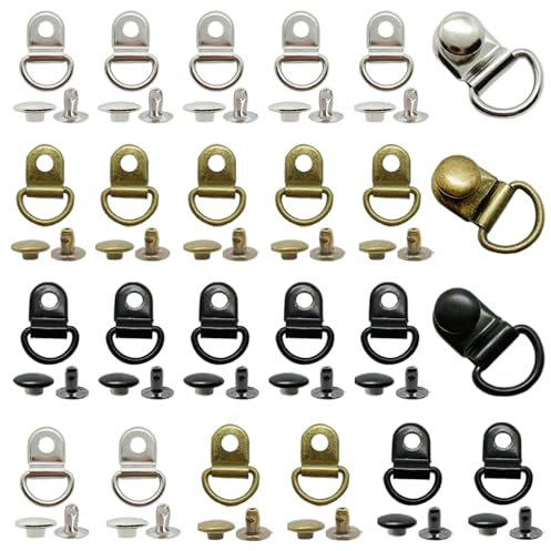 Sctmda Hebilla de Botas Zapatos Gancho 60 Piezas Ganchos de Encaje Zapatos Ganchos Cordones Zapatos Ganchos de Encaje Botas Hebilla Ojal de Anillo en D Hebilla Bota Encaje Hebillas Ojal con Remaches