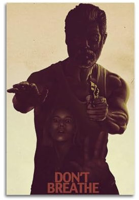 IVANICKED Poster Don't Breathe Raumdekoration, ästhetisches Vintage-Leinwandposter, 30 x 45 cm, ungerahmter Stil